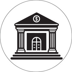 Bank Icon Professional and Versatile Design for Financial banking symble 