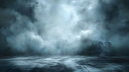 Abstract Background Dark Clouds with Floor Illustration
