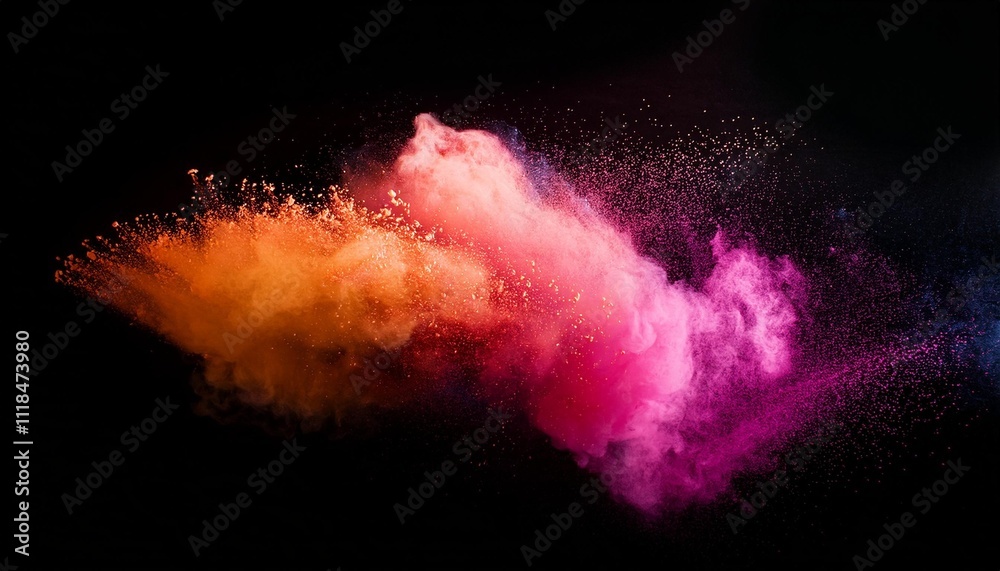 Canvas Prints explosion with alpha channel