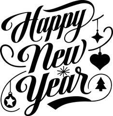 Happy New Year  Art & Illustration