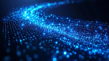 A dark blue background with a lot of dots