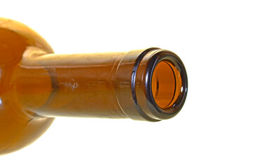 glass bottle isolated on white background