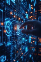 Exploring the innovative interface of a smart technology system in a high-tech environment