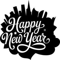 Happy New Year  Art & Illustration