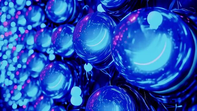 blue bubbles  and  other blue objects