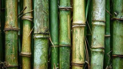 Fototapeta premium Bamboo Zen: Oriental Wood Background for Garden and Decor