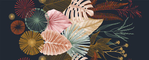 Seamless repeat print pattern. Beautiful textile digital print pattern