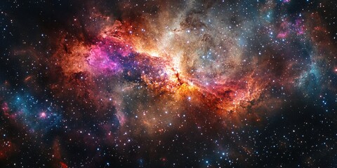 Galaxy with stars and nebula