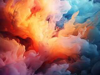 Fototapeta premium Vibrant Abstract Swirling Colors