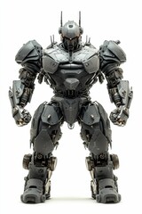 Large, armored, mechanical humanoid, standing.