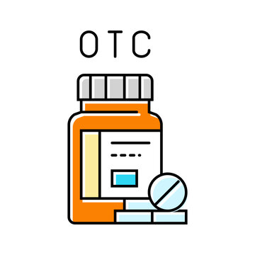 over counter otc medications color icon vector. over counter otc medications sign. isolated symbol illustration