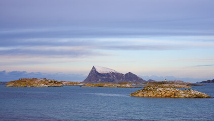 The spectacular environment of Sommaroy in Norway, colors and atmosphere