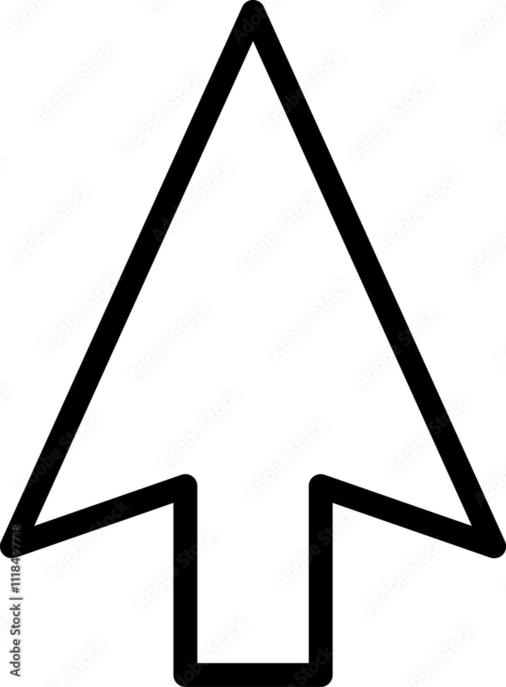 Poster mouse click cursor icon. hand mouse pointer pictogram on transparent background. finger web click po