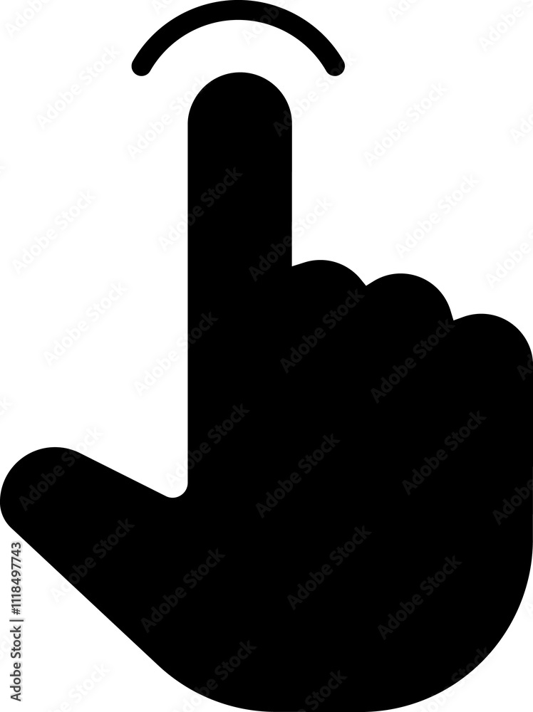 Poster mouse click cursor icon. hand mouse pointer pictogram on transparent background. finger web click po