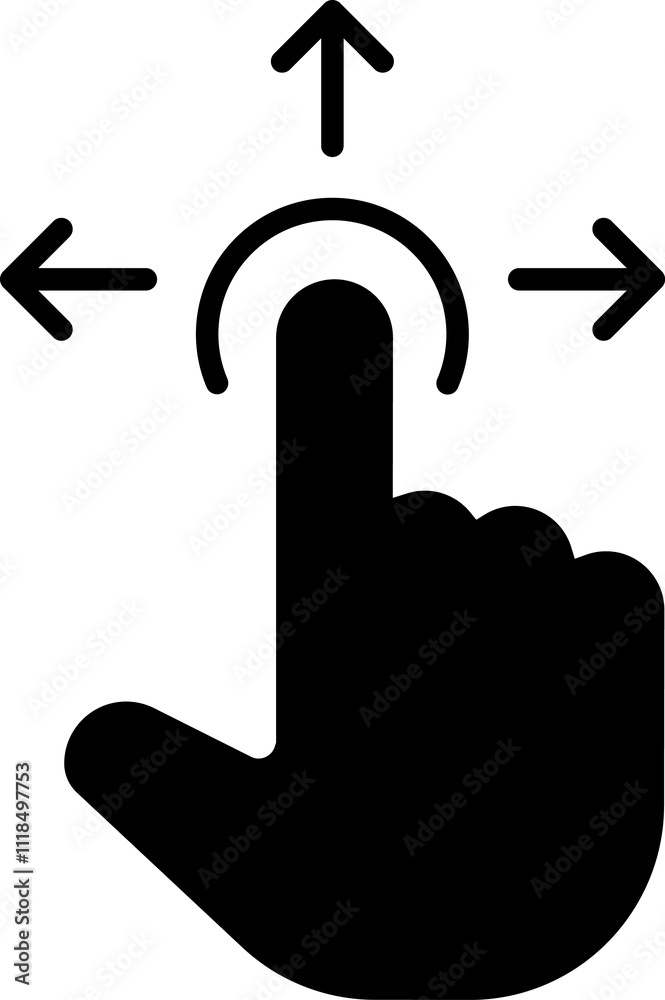 Poster mouse click cursor icon. hand mouse pointer pictogram on transparent background. finger web click po
