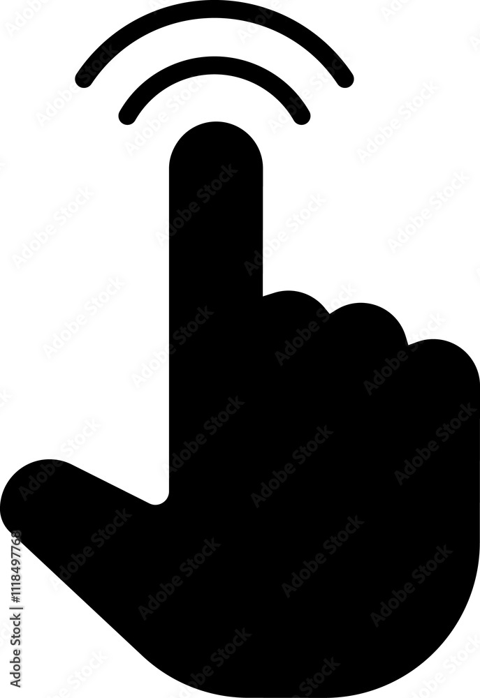 Poster mouse click cursor icon. hand mouse pointer pictogram on transparent background. finger web click po