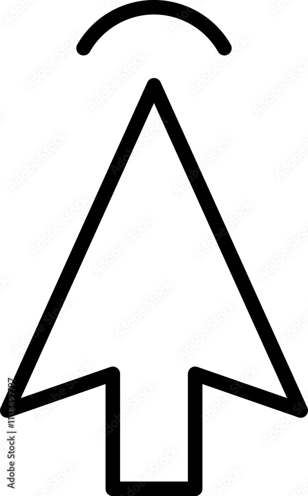 Fototapete mouse click cursor icon. hand mouse pointer pictogram on transparent background. finger web click po