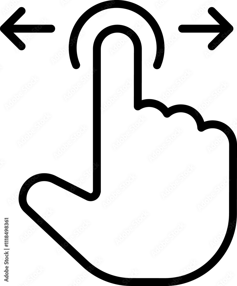Poster mouse click cursor icon. hand mouse pointer pictogram on transparent background. finger web click po
