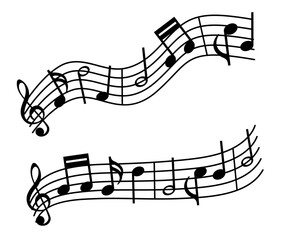 Sheet music, musical notes melody, flying musical notes, music sound