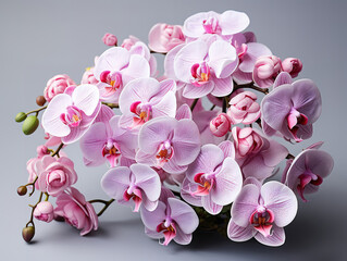 Vibrant Orchid Isolated on Minimal Background for Floral Inspiration