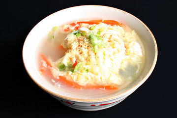 Japanese Egg Drop Soup, fluffy egg ribbons (Kakitamajiru) Delicious and perfect clear soup 