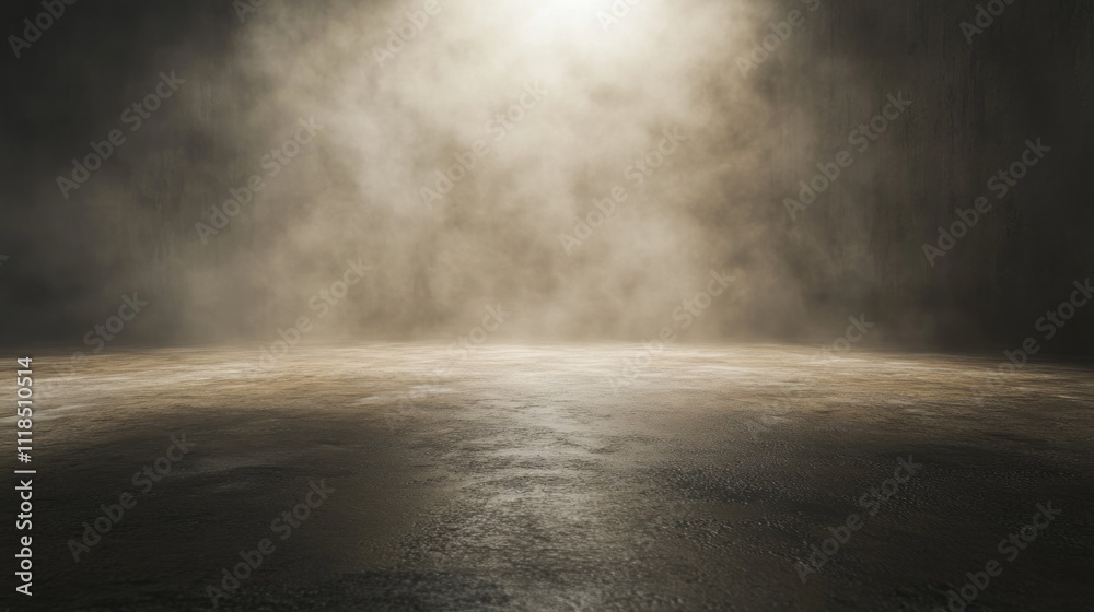 Poster A misty scene with soft lighting, creating a mysterious and atmospheric environment.
