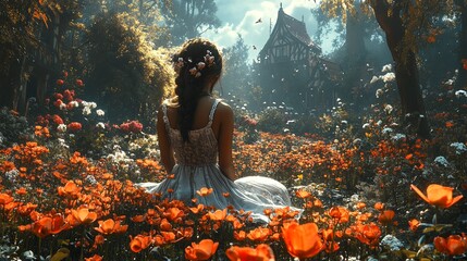 Garden of broken dreams, where shattered aspirations and failed plans are nurtured and grown into something new and beautifu



