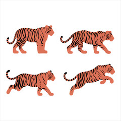 Tiger icon set.