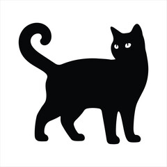 Cat silhouette icon.