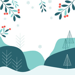 winter forest background