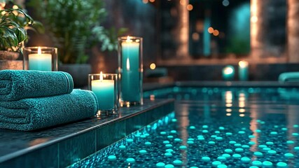 Relaxation at a tranquil spa with soothing colors and elegant decor for a rejuvenating experience