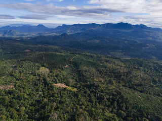 Penas blancas natural reserve  valley in morning light