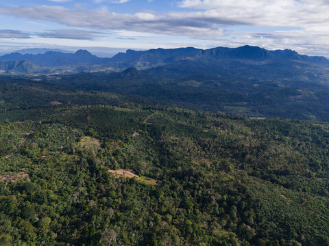 Penas blancas natural reserve  valley in morning light