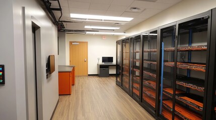 High-speed internet access provided through cable, fiber-optic 