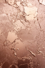 Vlies Fotobehang rose gold muted mocha brown foil background, 2025 color