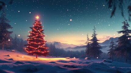 Naklejka premium Merry Christmas holiday background