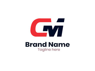 Creative Alphabet letters Initials Monogram logo CM, MC, C and M. Pro vector 