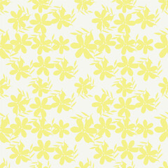 Creative collage contemporary floral seamless pattern leaf. Fashionable template for design. 