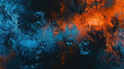 grainy blue and orange background