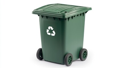 Green Recycling Bin: A Symbol of Environmental Responsibility