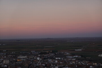 Fototapeta premium Rose sunset in Consuegra