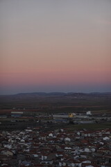 Rose sunset in Consuegra