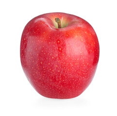 One fresh red apple isolated on white