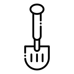 Shovel icon vector