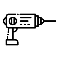 Hand drill icon vector