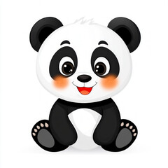 Fototapeta premium Panda Isolated
