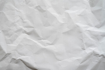 Empty White Crumpled Peace of Paper