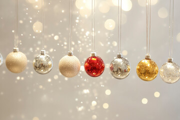 Elegant Glass Ornaments and Holiday Sparkles