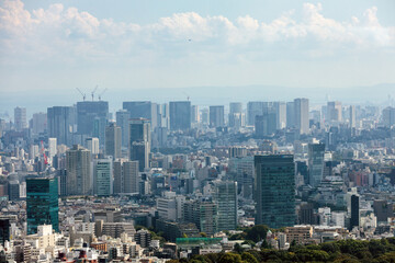 新宿から南東方面を望む都市景観