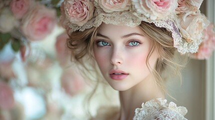 Naklejka premium Beauty elegant and stunning portraits with refined aesthetics